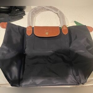 LE PLIAGE LARGE TOTE BAG CANVAS NWT NEVER USED NAVY